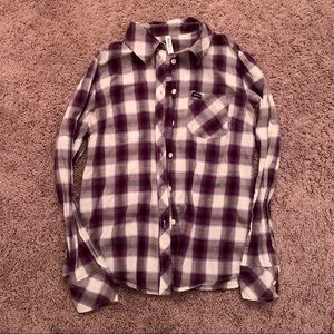 RVCA Lightweight Flannel Dark Purple
